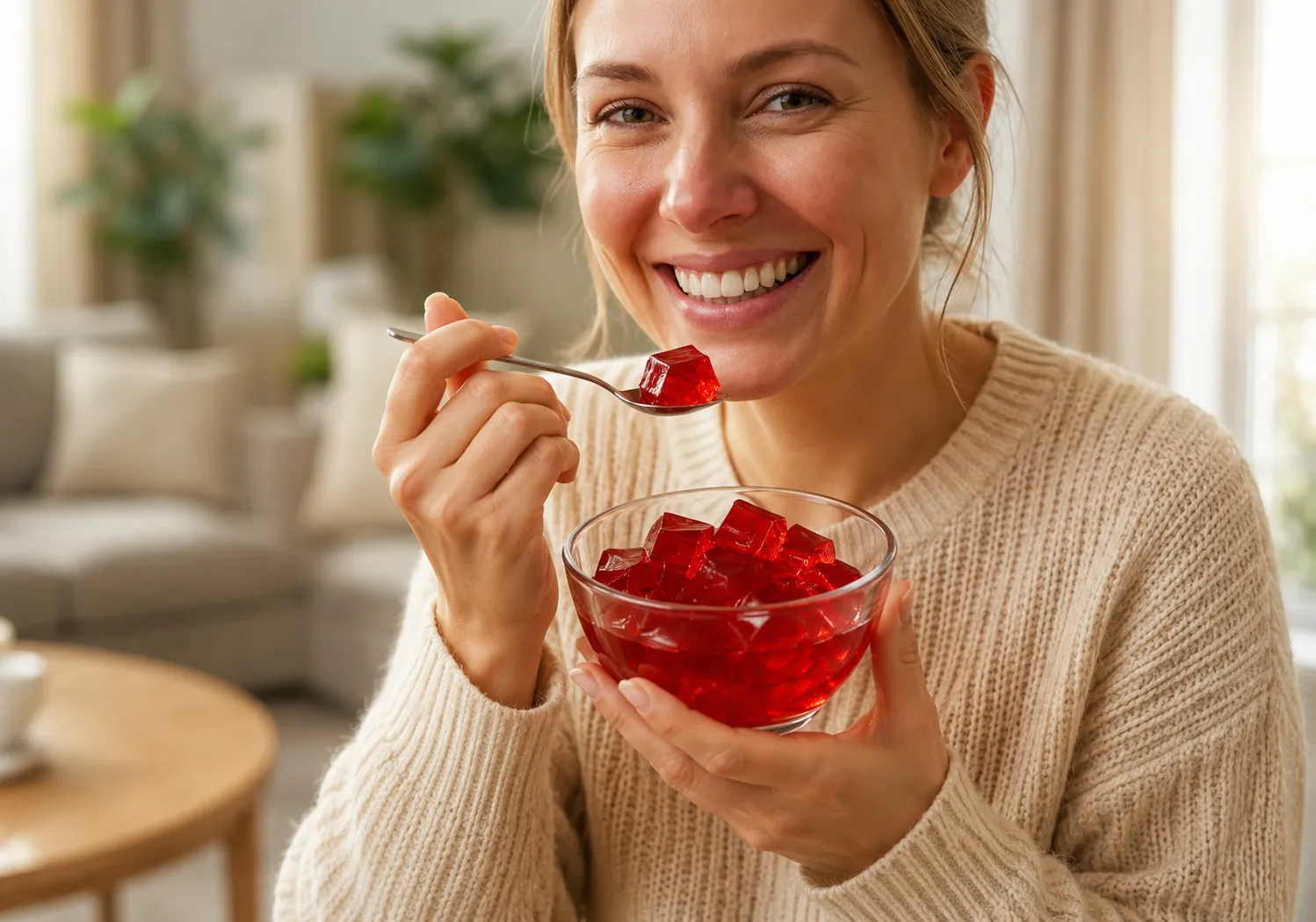 Person completing The Gelatin Trick online evaluation